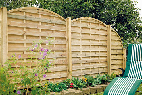 T&J Sichtschutzzaun Maxi Bogenzaun - FREESE Holz 