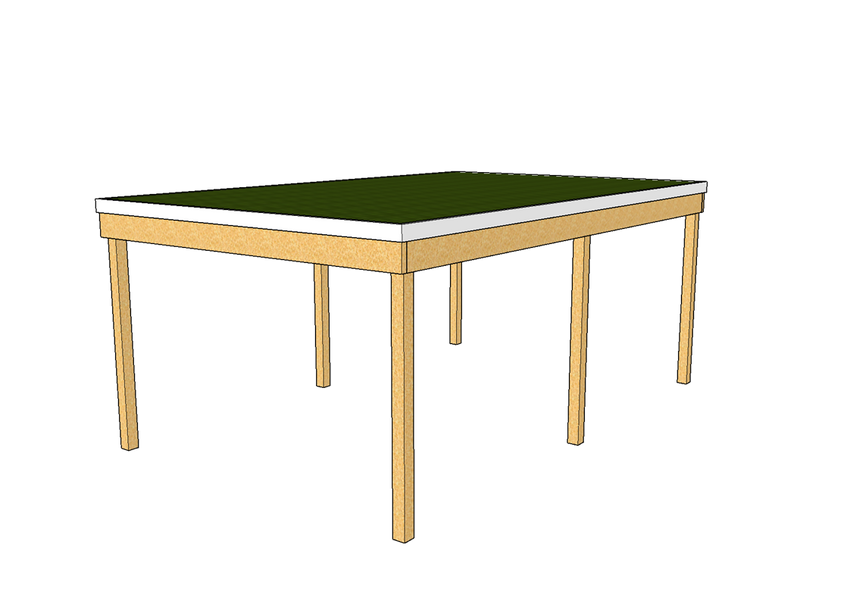 Modernes Gründach-Carport KLARE LINIE ohne Abstellraum (Einzelcarport) - FREESE Holz 