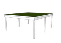 Modernes Gründach-Carport KLARE LINIE ohne Abstellraum (Doppelcarport) - FREESE Holz 