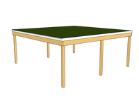 Modernes Gründach-Carport KLARE LINIE ohne Abstellraum (Doppelcarport) - FREESE Holz 