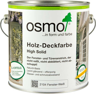 OSMO Holz-Deckfarbe Fensterweiß für Fenster und Türen