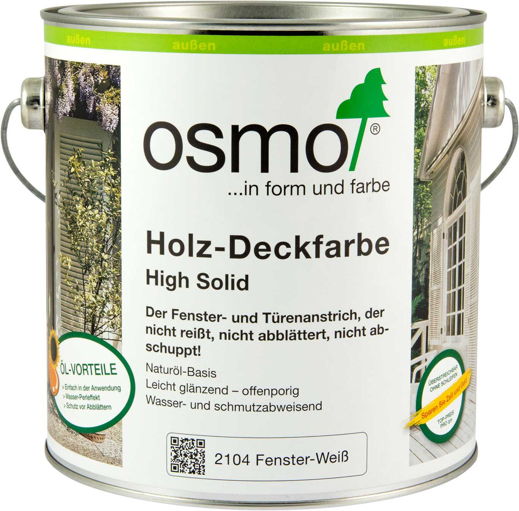 OSMO Holz-Deckfarbe Fensterweiß für Fenster und Türen - FREESE Holz 