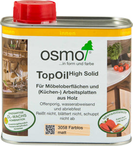 OSMO Topoil für Möbeloberflächen und Arbeitsplatten - FREESE Holz 