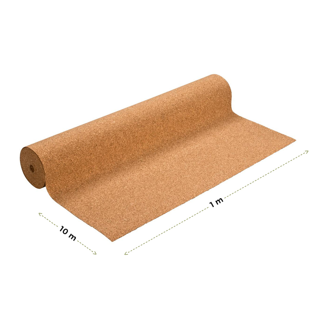 Rollenkork von KWG, Korkbahnen mit 2 mm Stärke für Parkettböden, Vinylböden als Trittschalldämmung - FREESE Holz 