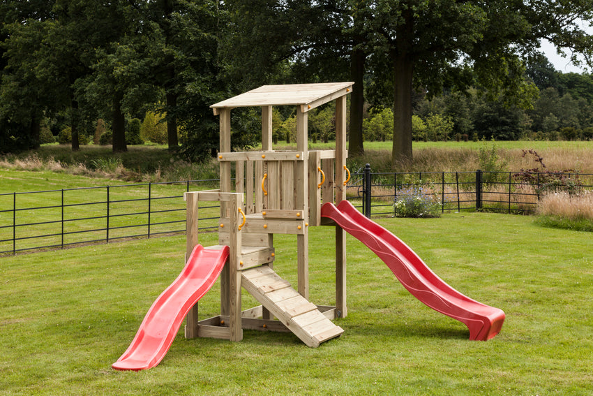 BLUE RABBIT Bunte Rutschen, 2,90m lang - FREESE Holz 