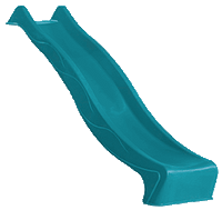 BLUE RABBIT Bunte Rutschen, 2,90m lang - FREESE Holz 