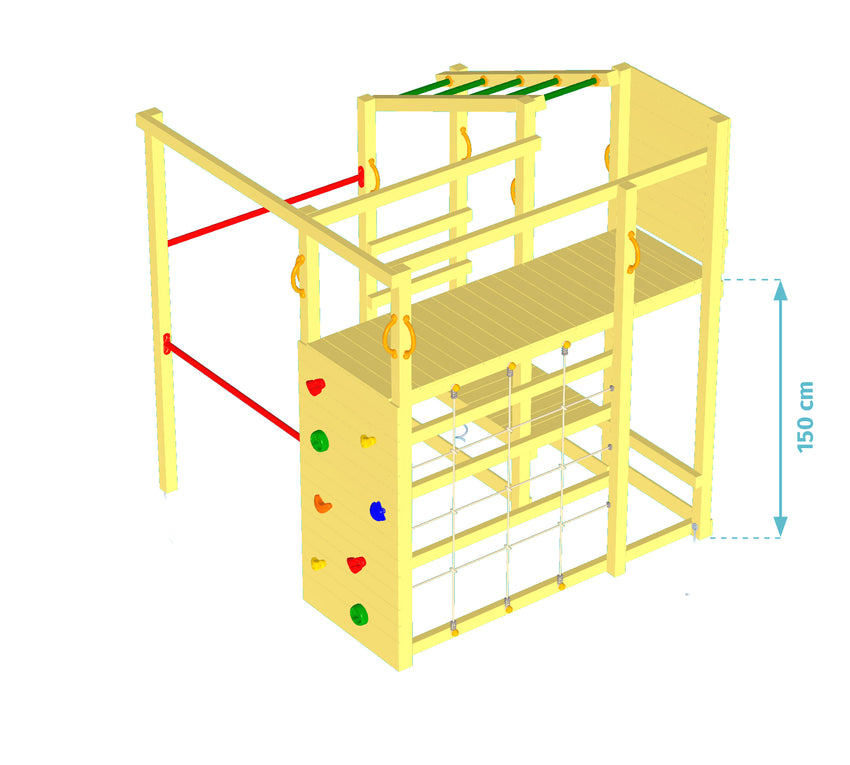BLUE RABBIT Spielturm Crossfit - FREESE Holz 