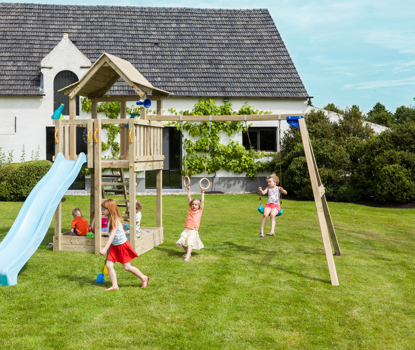 BLUE RABBIT Ergänzung @swing mit Spielturm Pagoda - FREESE Holz 