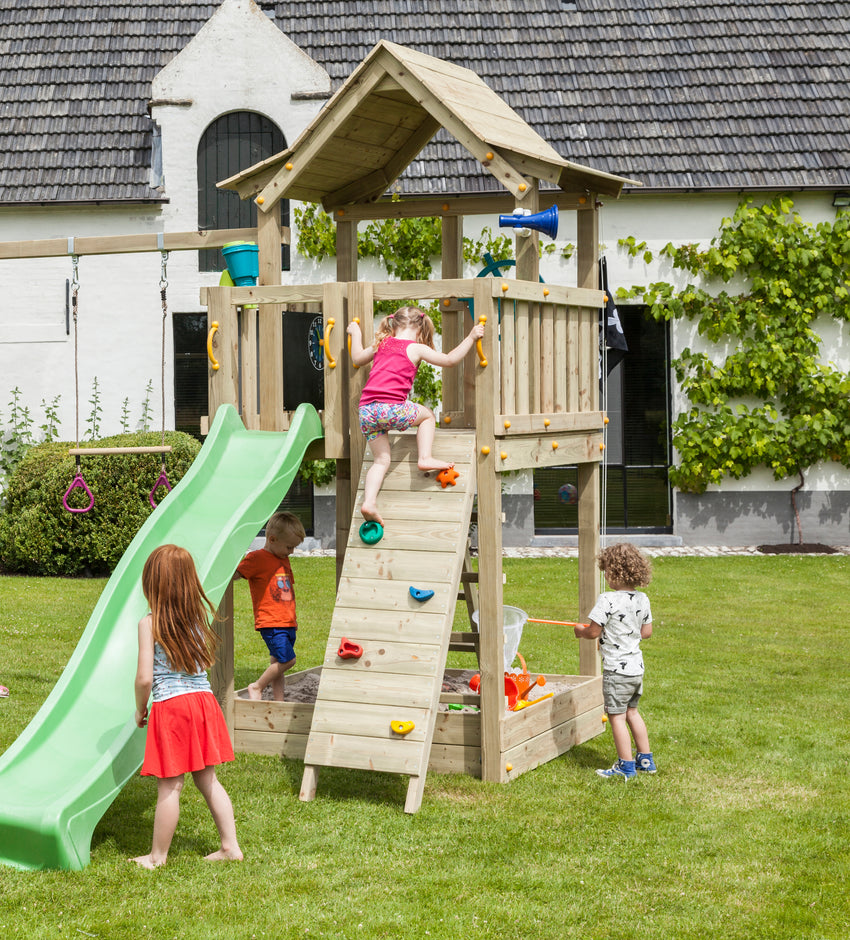 BLUE RABBIT Ergänzung @wall mit Spielturm Pagoda - FREESE Holz 