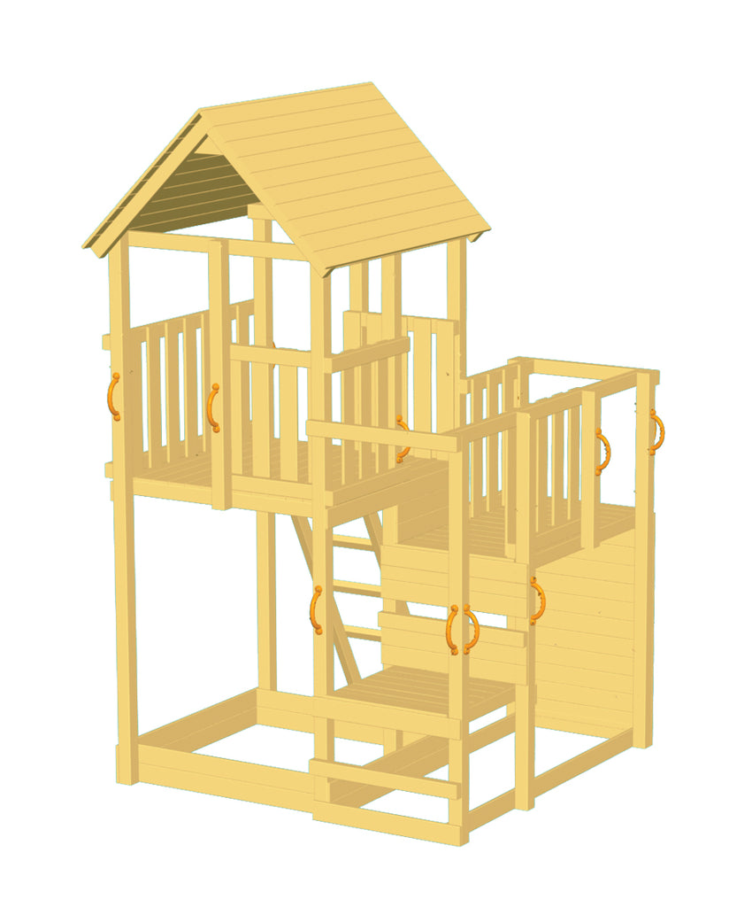 BLUE RABBIT Spielturm Penthouse - FREESE Holz 