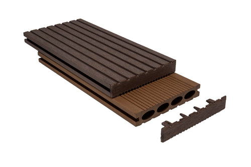 VIVADECK WPC Endkappen für WPC-Terrassen (25 Stk.)