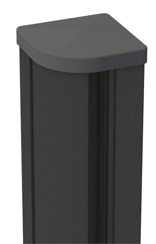 Variabler Eckpfosten für GroJa WPC-Steckzaun aus WPC/BPC