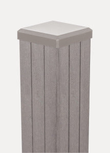 WPC-Tor-Pfosten (speziell stahlverstärkt) für GroJa WPC-Zaun, GroJaFertigzaun aus WPC/ BPC - FREESE Holz 