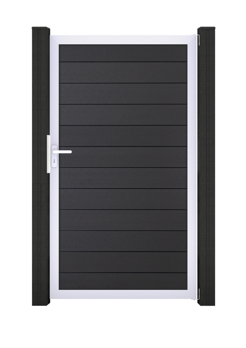 Tor für GroJa WPC-Steckzaun aus WPC/BPC, Tor 1-flügelig oder 2-flügelig - FREESE Holz 